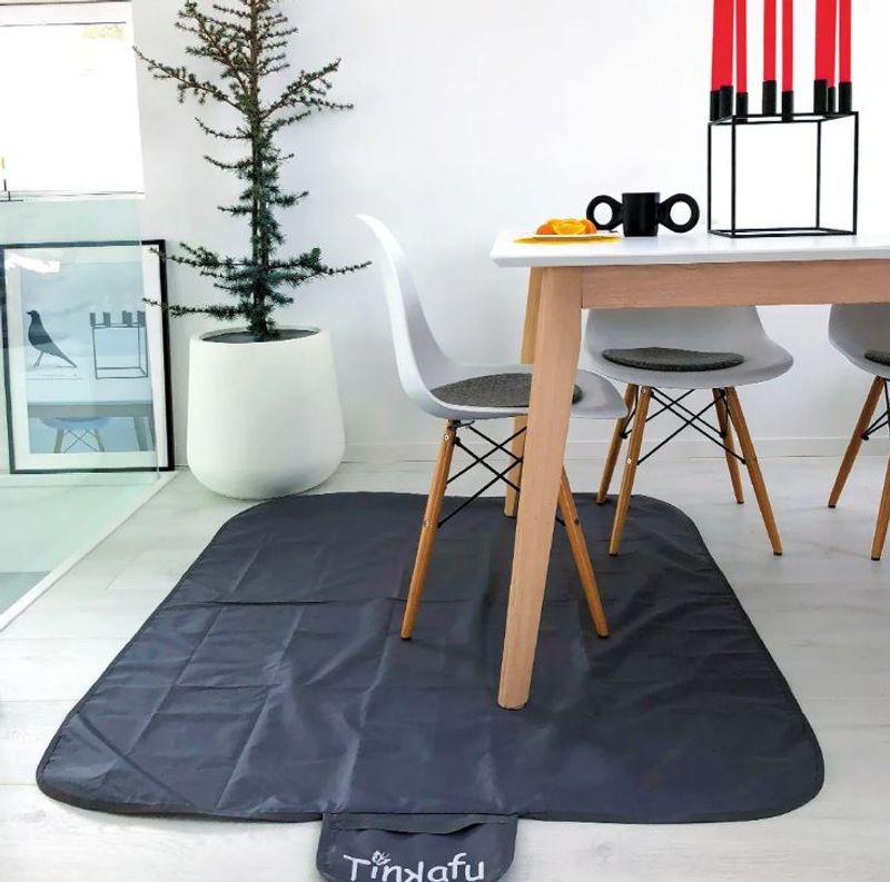 Tinkafu - Gulvmatte 90x145cm Svart