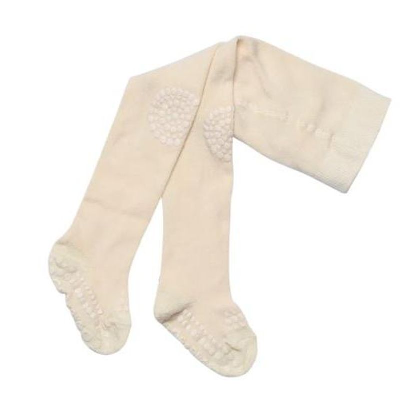 Go Baby Go - Krabbestrømpebukse i bambus Off-white