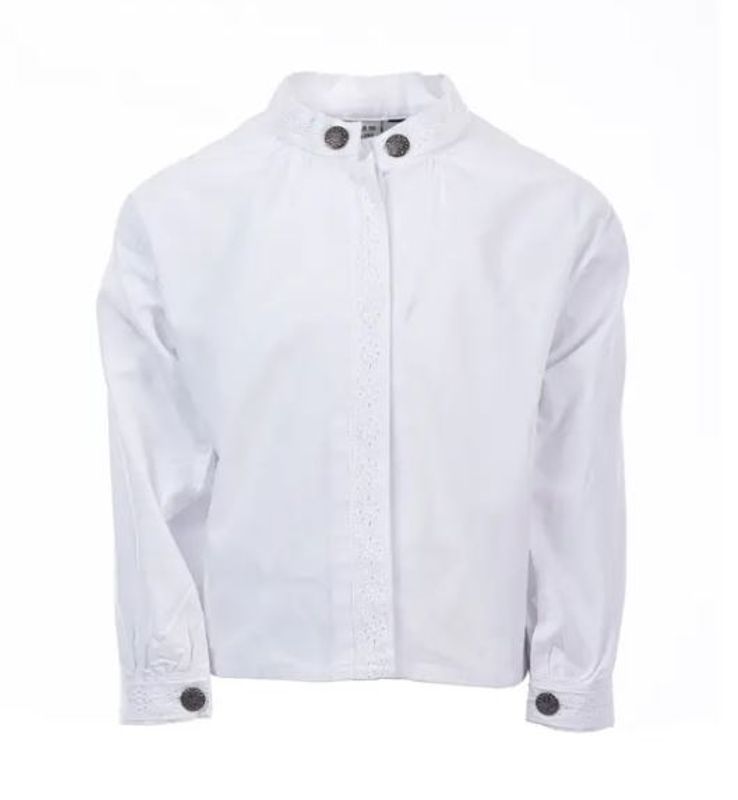 Salto - Skjorte til bunad/festdrakt Jente Hvit